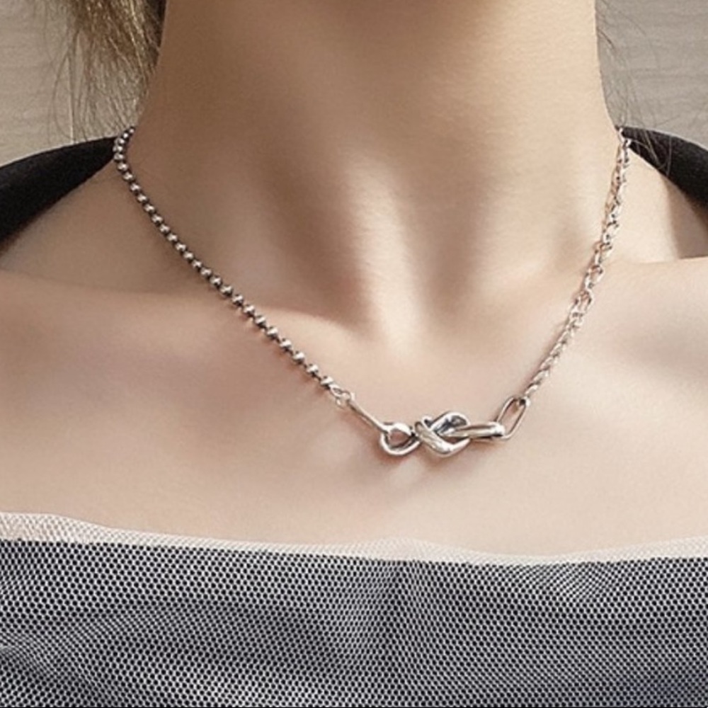 NEW 925 STERLING SILVER NECKLACE HEART NECKLACE - Picture 2 of 5